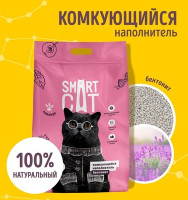 SmartCat (Смарт кэт) Комкующийся наполнитель/бентонит  8 кг