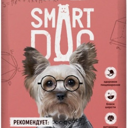 Smart Dog (Смарт дог) Паучи для взрослых собак малых и средних пород, кусочки , 85 гр