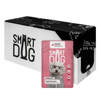 Smart Dog (Смарт дог) Паучи для взрослых собак малых и средних пород, кусочки   Упаковка 25 шт по 85 гр