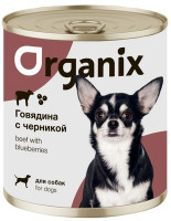 Organix (Органикс) Консервы для собак Заливное из говядины с черникой