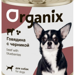 Organix (Органикс) Консервы для собак Заливное из говядины с черникой