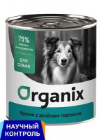 Organix (Органикс) Консервы для собак Кролик с зеленым горошком