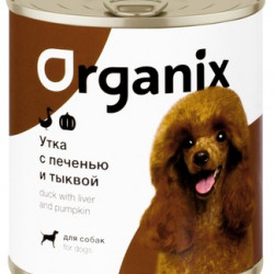 Organix (Органикс) Консервы для собак Сочная утка с печенью и тыквой